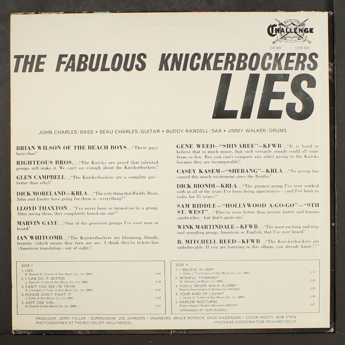 lies by KNICKERBOCKERS