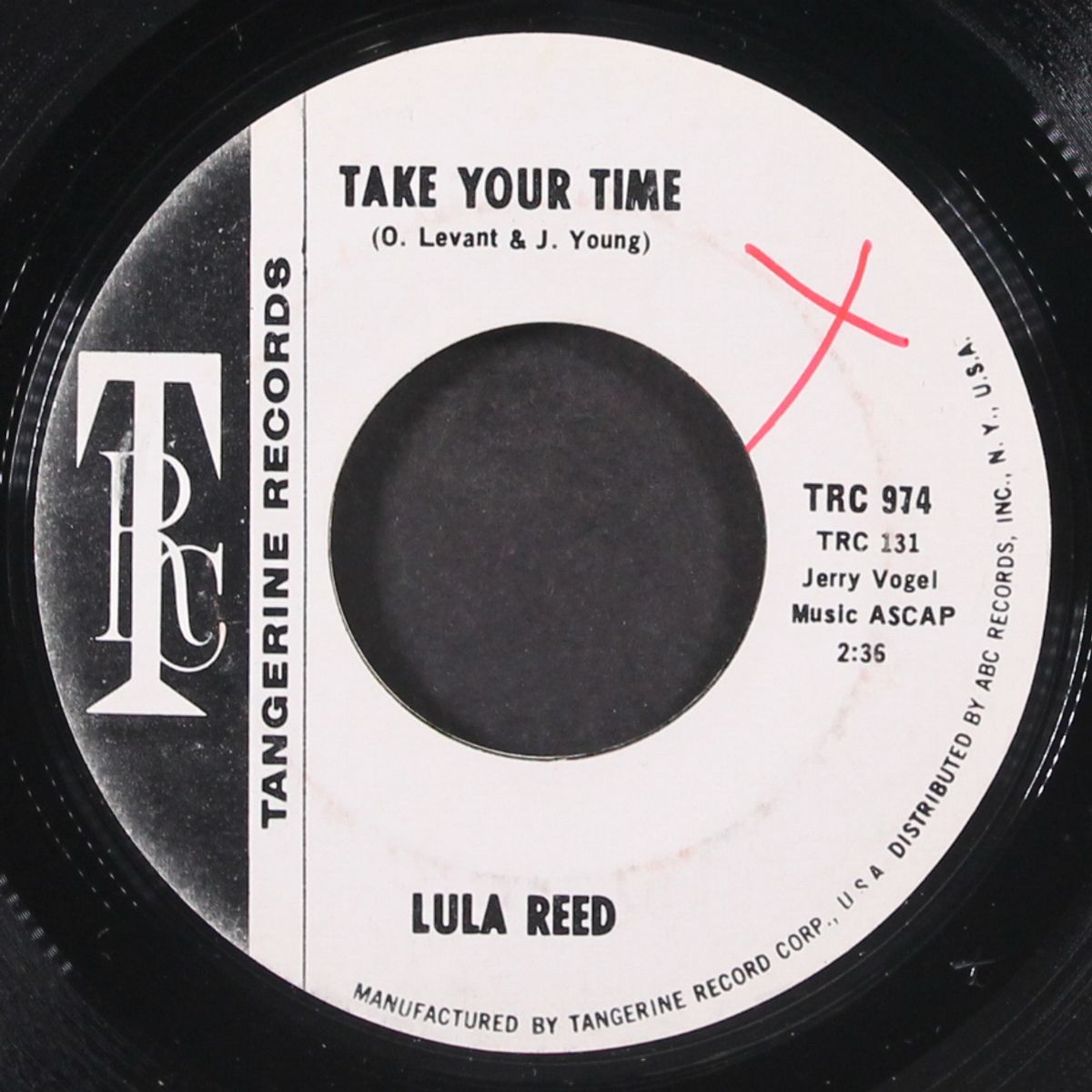 take your time / gabbin' mouth blues by LULA REED