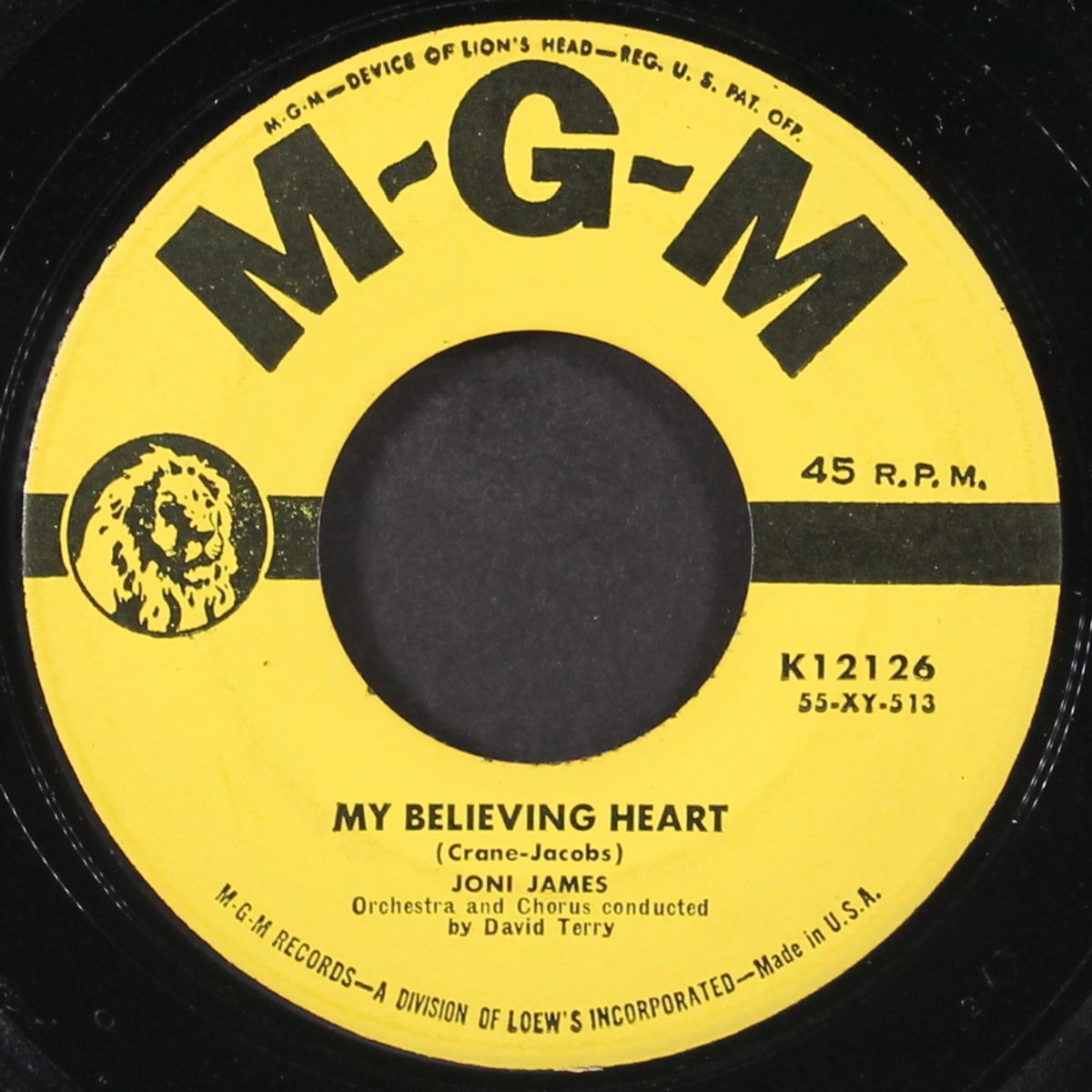 my believing heart by JONI JAMES