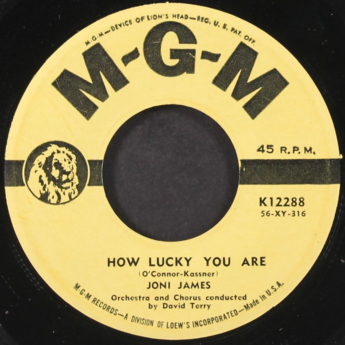 give us this day / how lucky you are by JONI JAMES