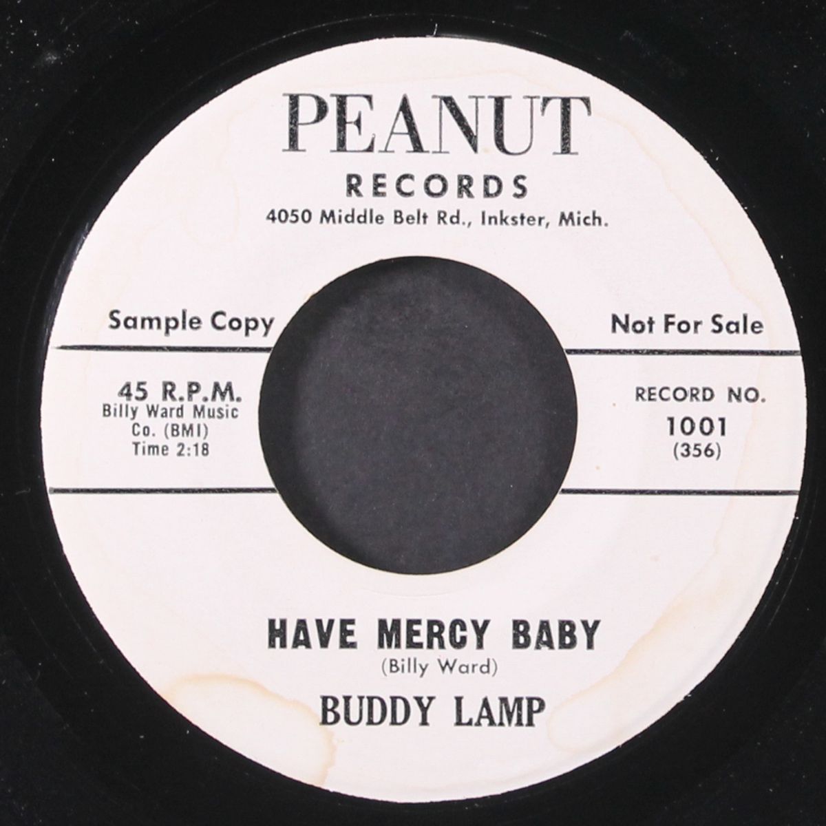 have mercy baby / i'm coming home by BUDDY LAMP