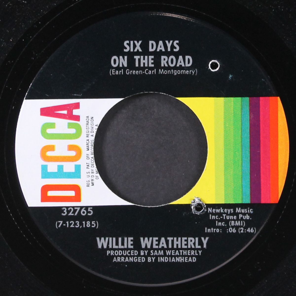 six days on the road / come the dawn by WILLIE WEATHERLY