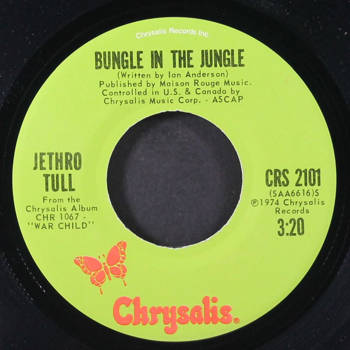 bungle in the jungle / backdoor angels by JETHRO TULL