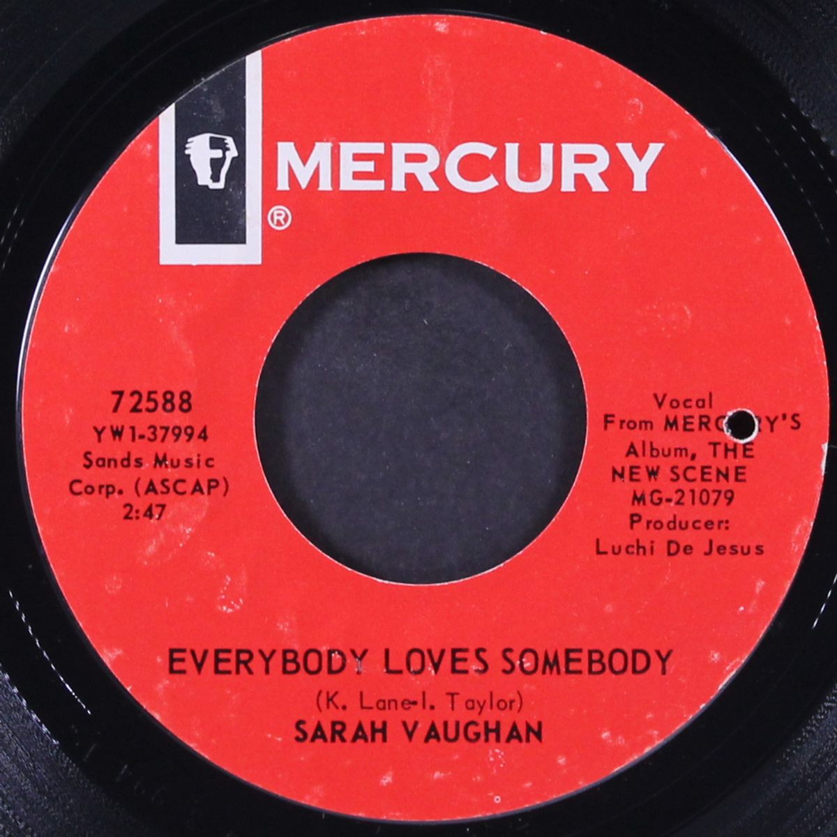 1, 2, 3 / everybody loves somebody by SARAH VAUGHAN
