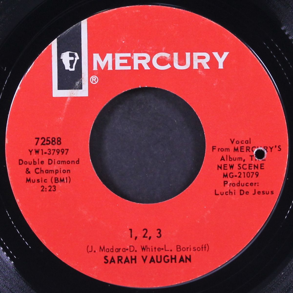 1, 2, 3 / everybody loves somebody by SARAH VAUGHAN