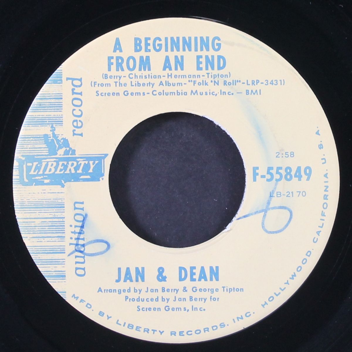 a beginning from an end / folk city by JAN & DEAN