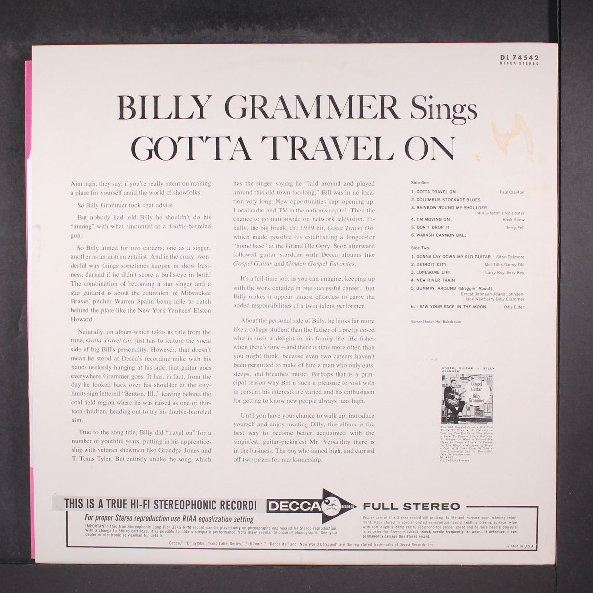 gotta travel on by BILLY GRAMMER