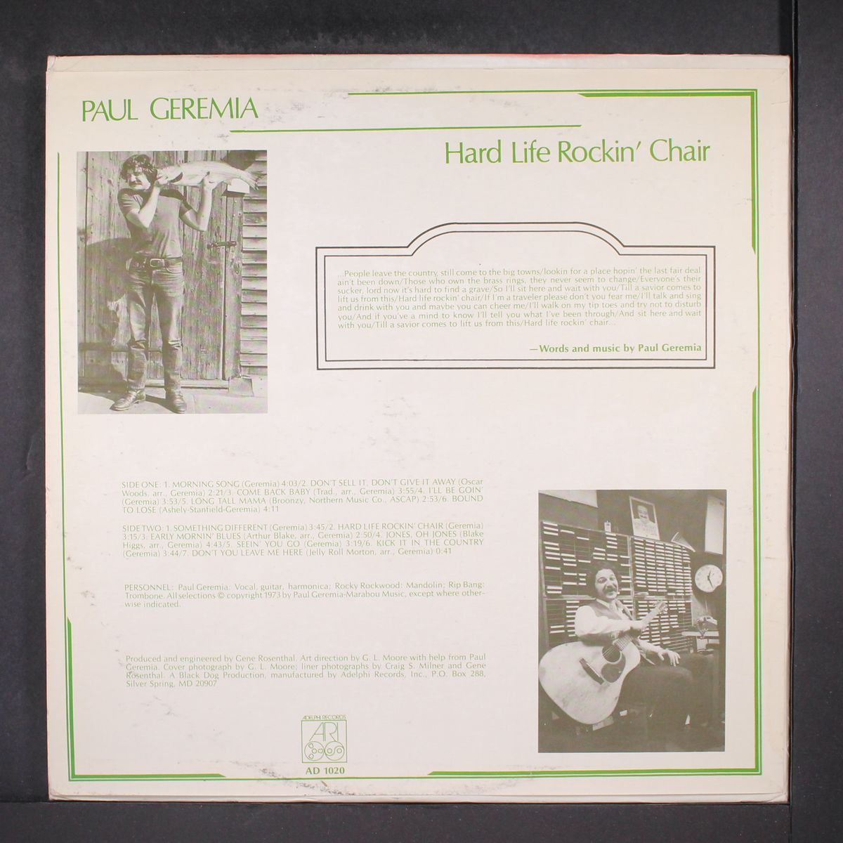hard life rockin' chair by PAUL GEREMIA