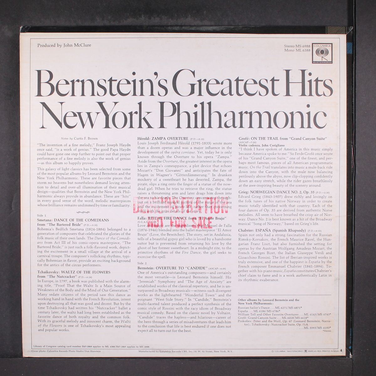 greatest hits by LEONARD BERNSTEIN