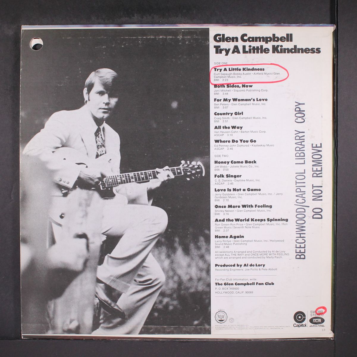 try a little kindness by GLEN CAMPBELL