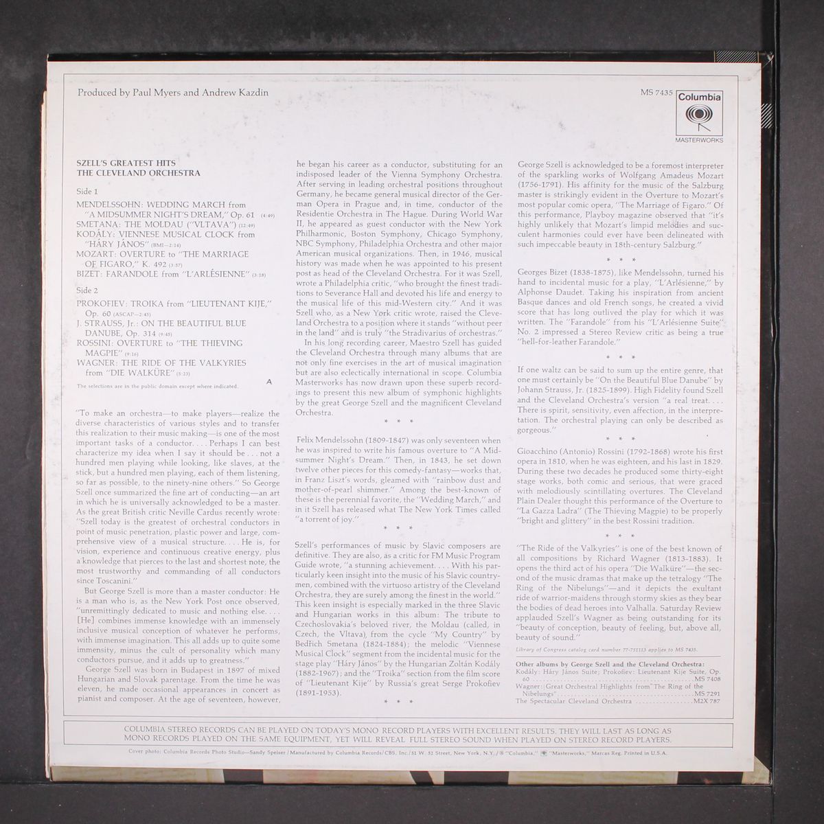 greatest hits by GEORGE SZELL