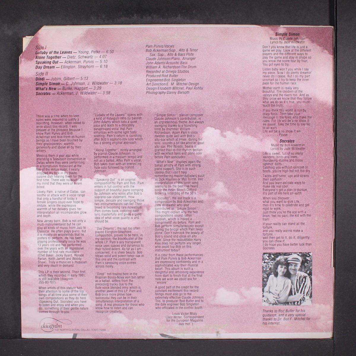 daydream by PAM PURVIS & BOB ACKERMAN