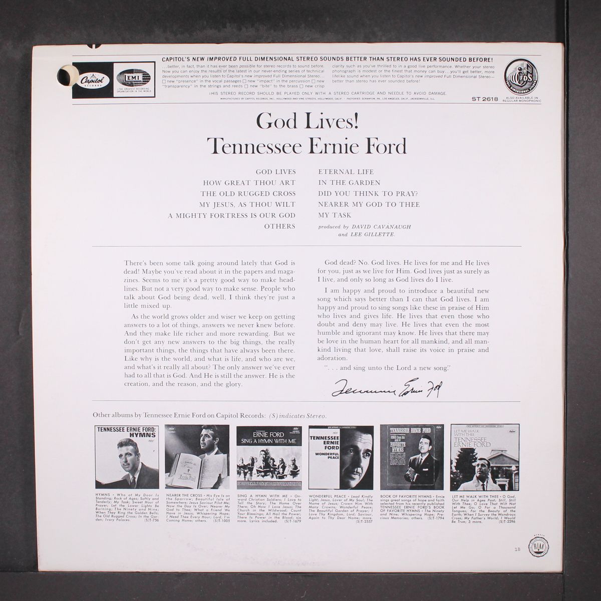 god lives by TENNESSEE ERNIE FORD