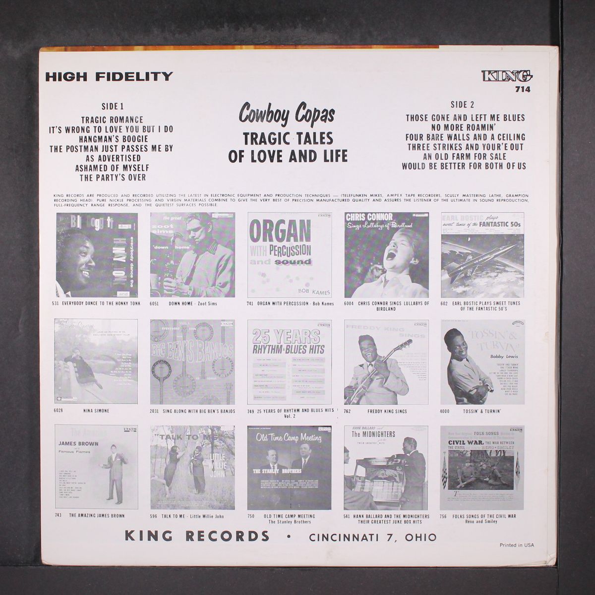 tragic tales of love and life by COWBOY COPAS