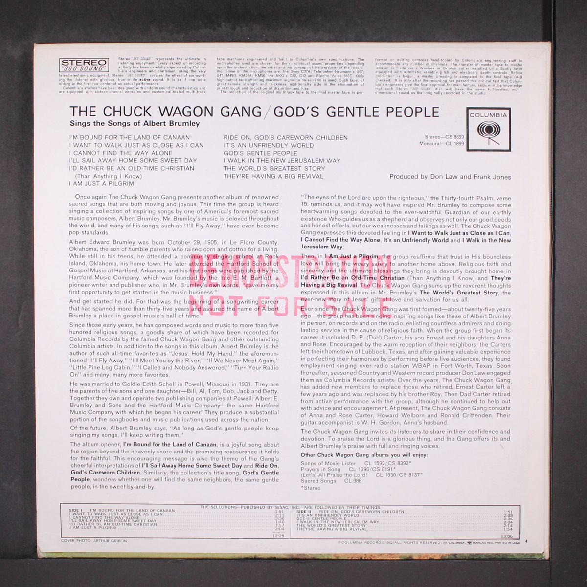 god's gentle people by CHUCK WAGON GANG