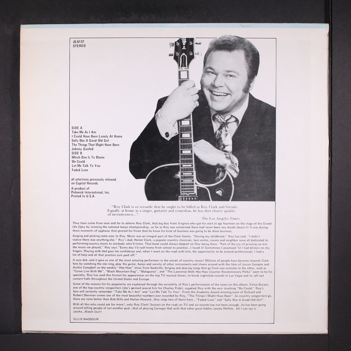 take me as i am by ROY CLARK