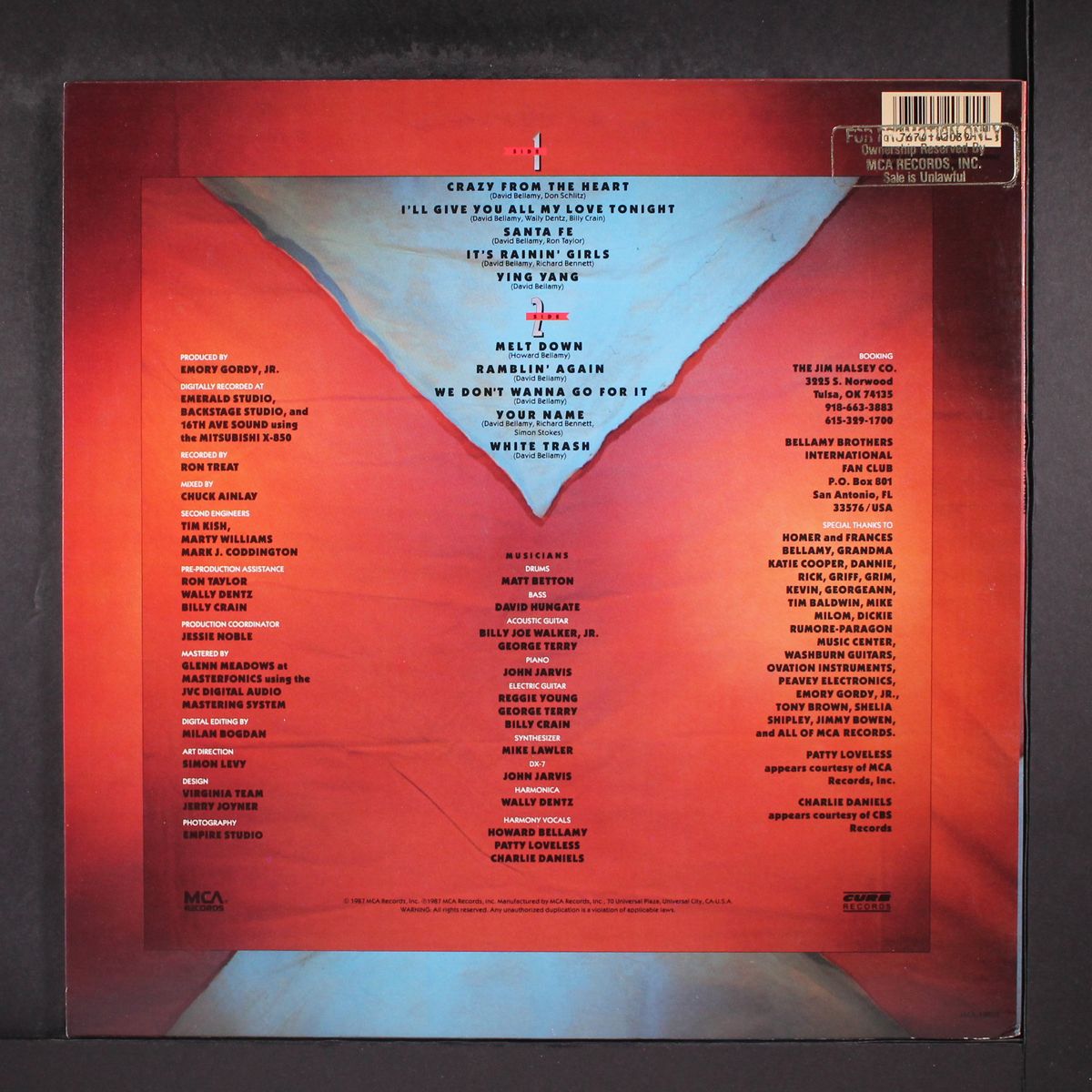 crazy from the heart by BELLAMY BROTHERS