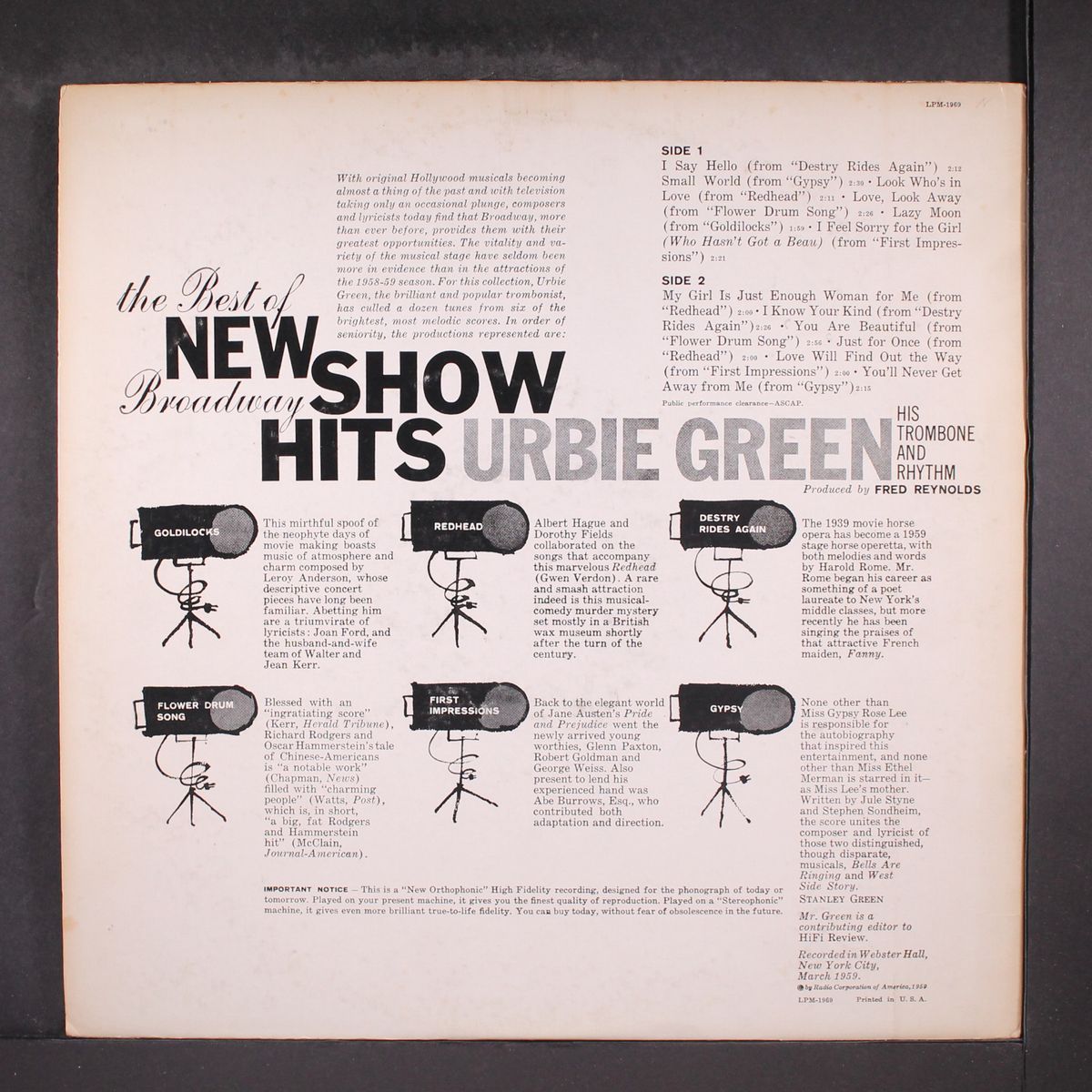 the best of new broadway show hits by URBIE GREEN