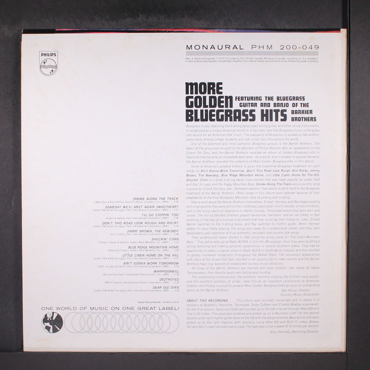 more golden bluegrass hits by BARRIER BROTHERS