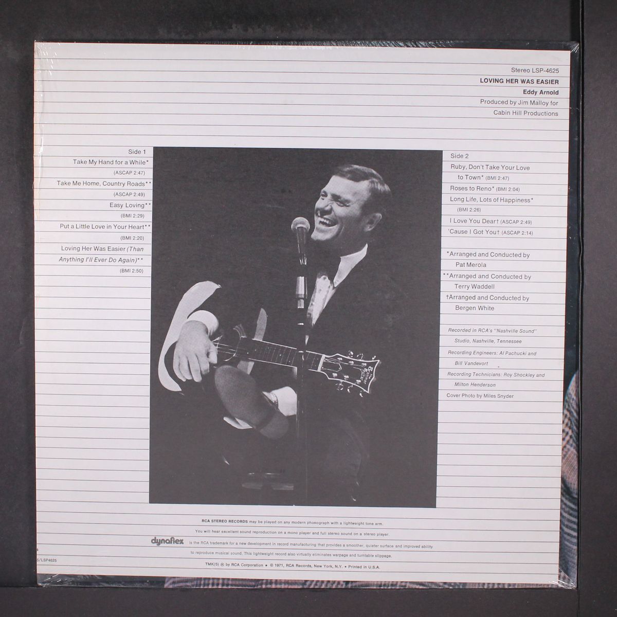 loving her was easier by EDDY ARNOLD
