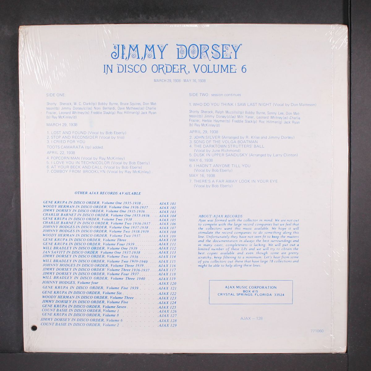 in disco order, vol. 6 by JIMMY DORSEY