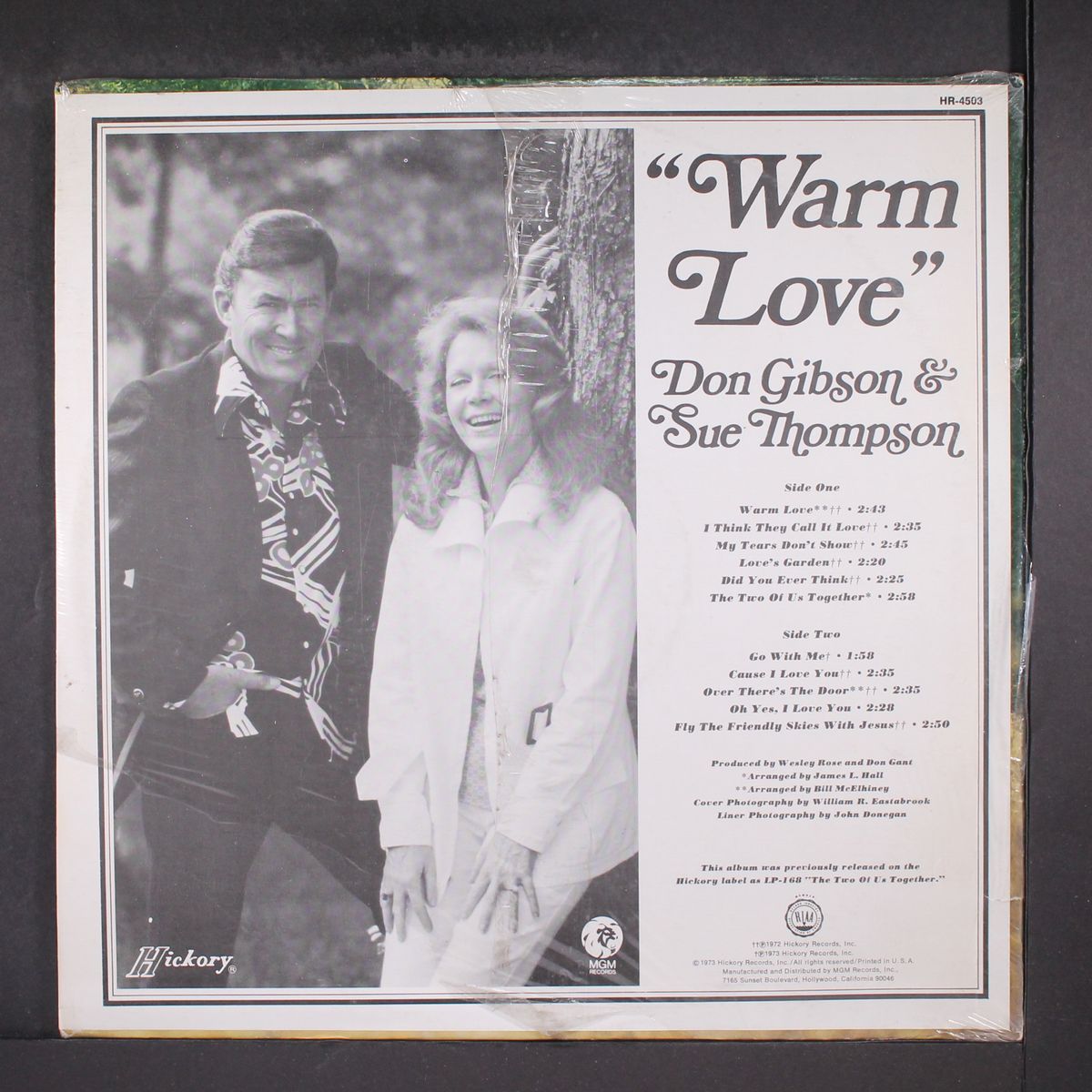 warm love by DON GIBSON & SUE THOMPSON