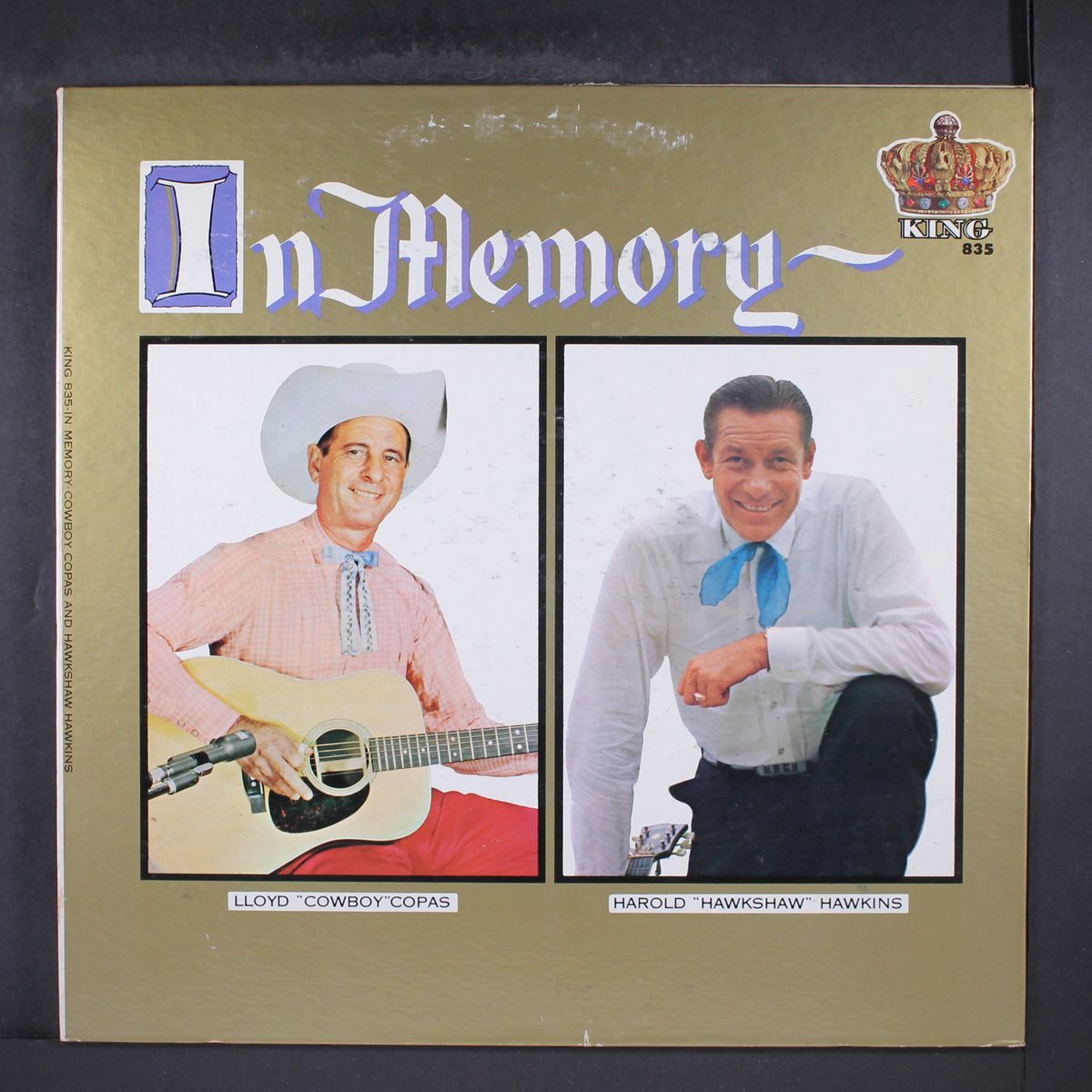 in memory by COWBOY COPAS / HAWKSHAW HAWKINS