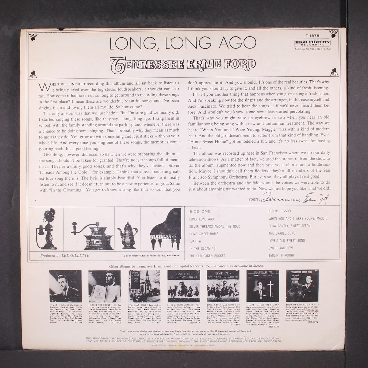 long, long ago by TENNESSEE ERNIE FORD