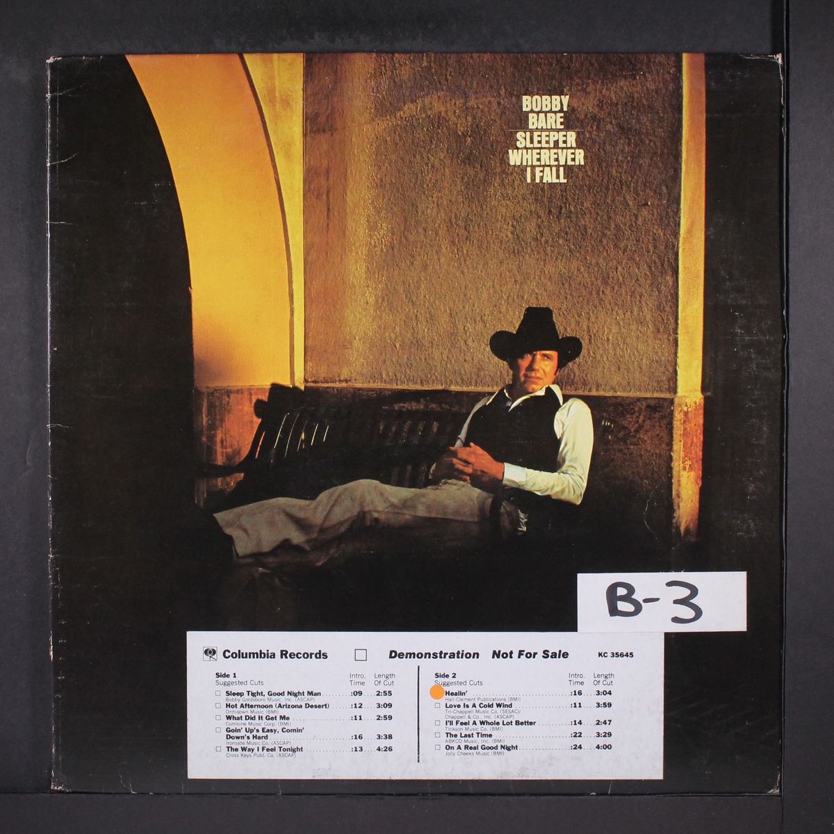 sleeper wherever i fall by BOBBY BARE