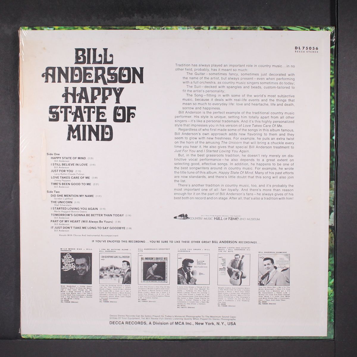 happy state of mind by BILL ANDERSON