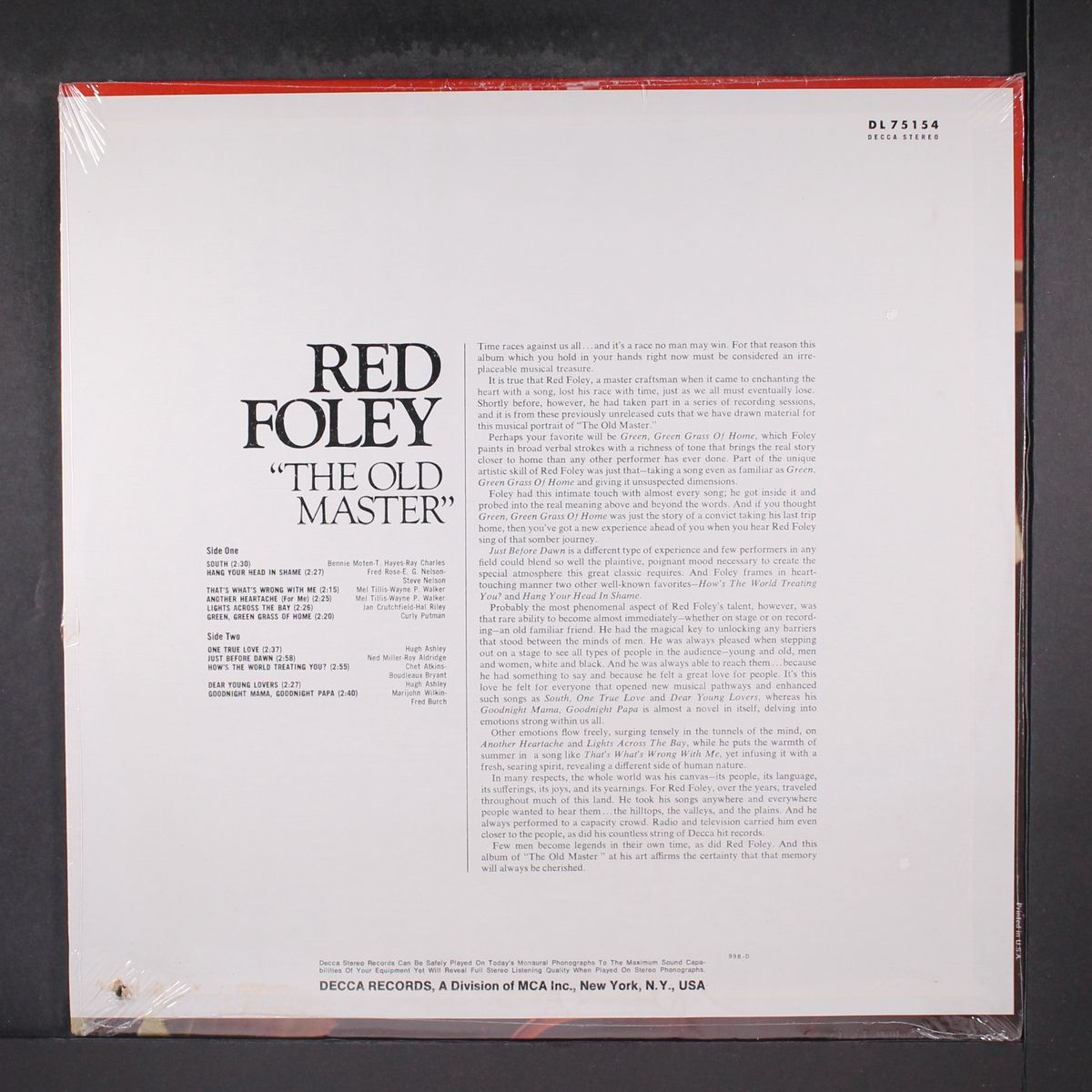 the old master by RED FOLEY