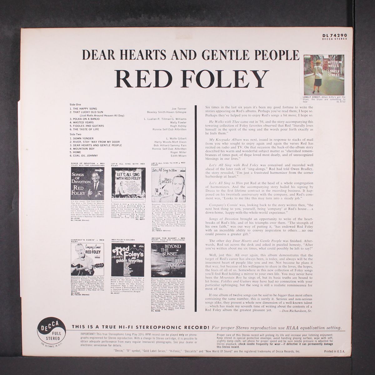 dear hearts and gentle people by RED FOLEY
