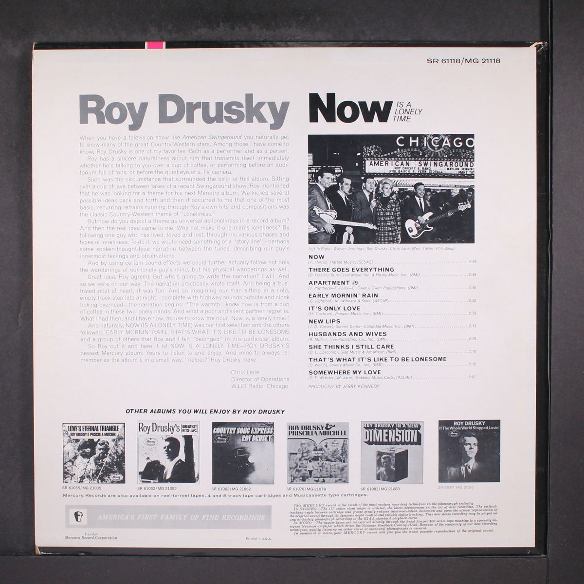 now is a lonely time by ROY DRUSKY