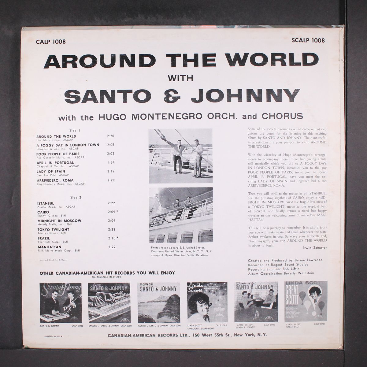 around the world by SANTO & JOHNNY