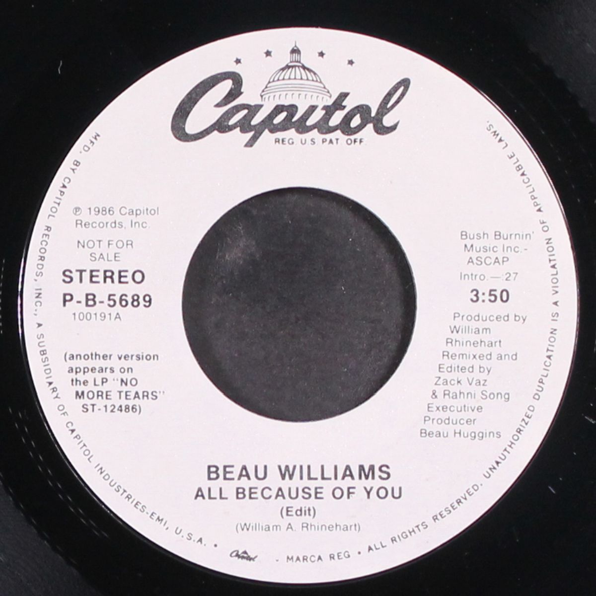all because of you / same by BEAU WILLIAMS