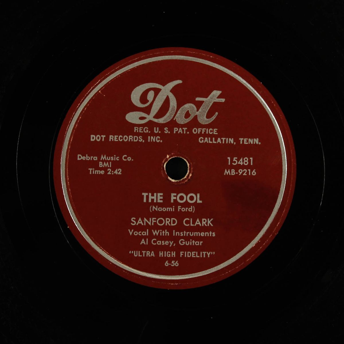 the fool / lonesome for a letter by SANFORD CLARK