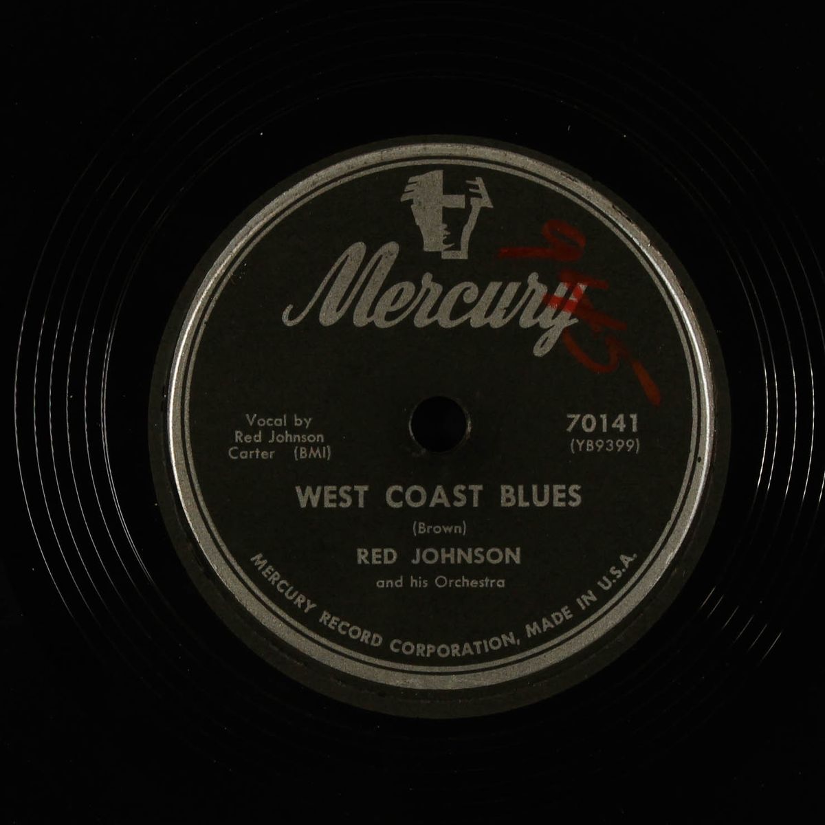 west coast blues / mamma does the boogie by RED JOHNSON