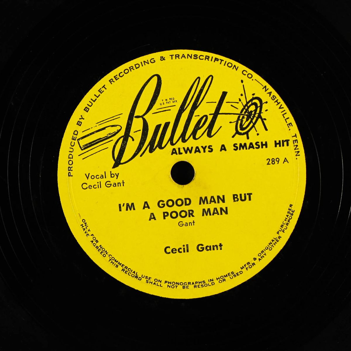 cecil's jam session / i'm a good man but a poor man by CECIL GANT