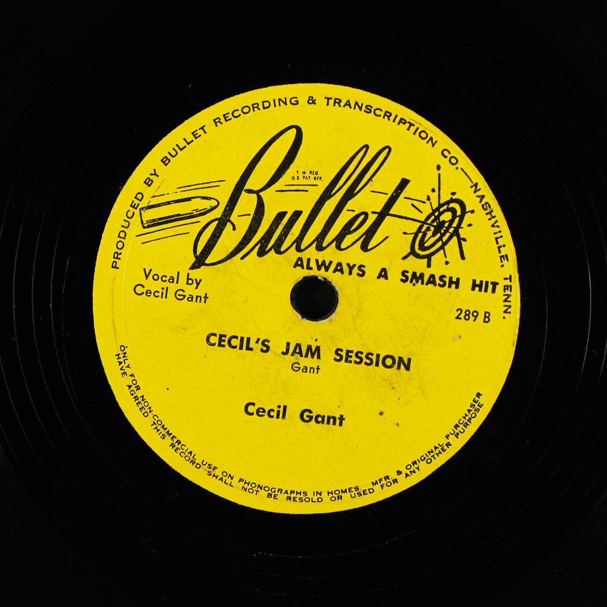 cecil's jam session / i'm a good man but a poor man by CECIL GANT