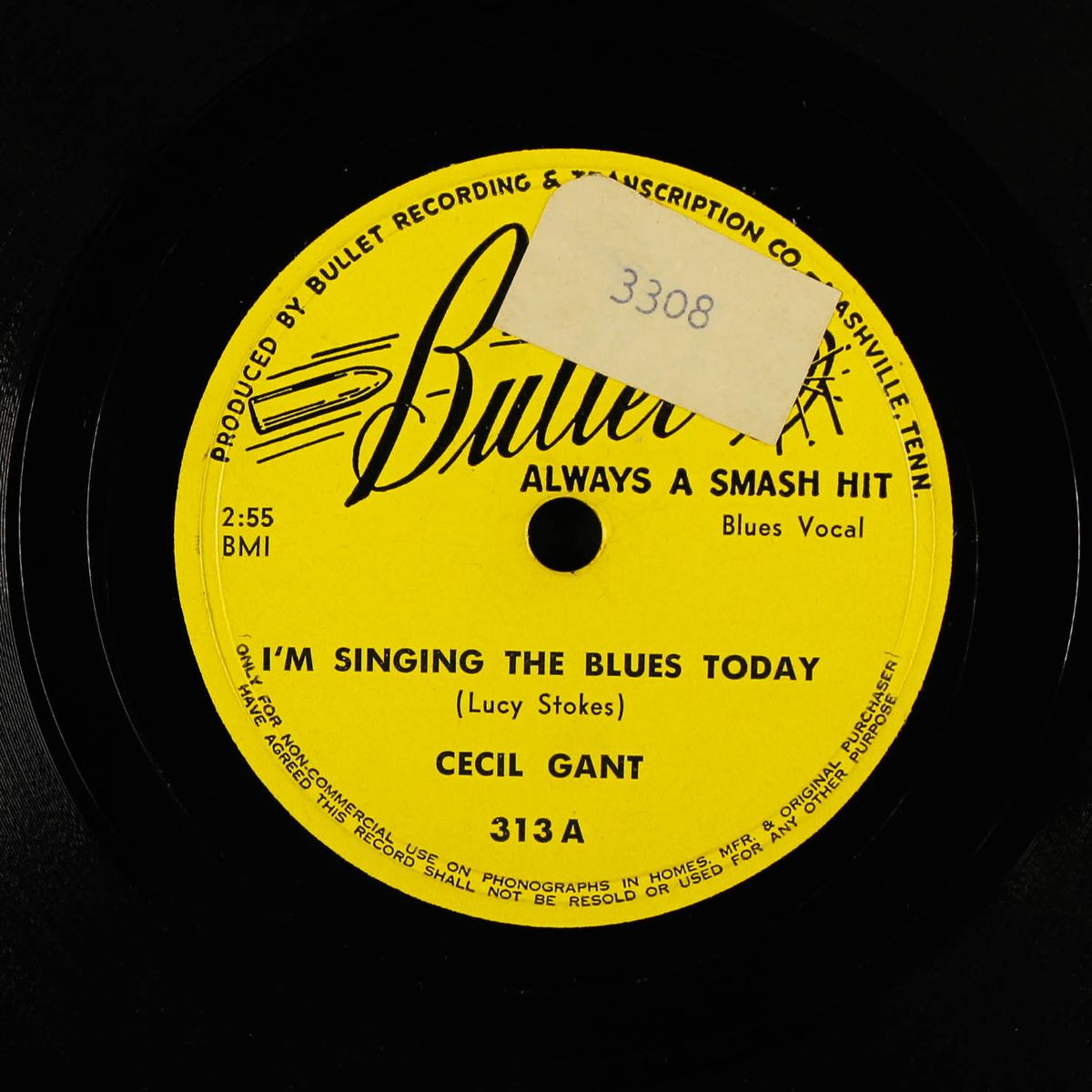 i'm singing the blues today / rose room by CECIL GANT