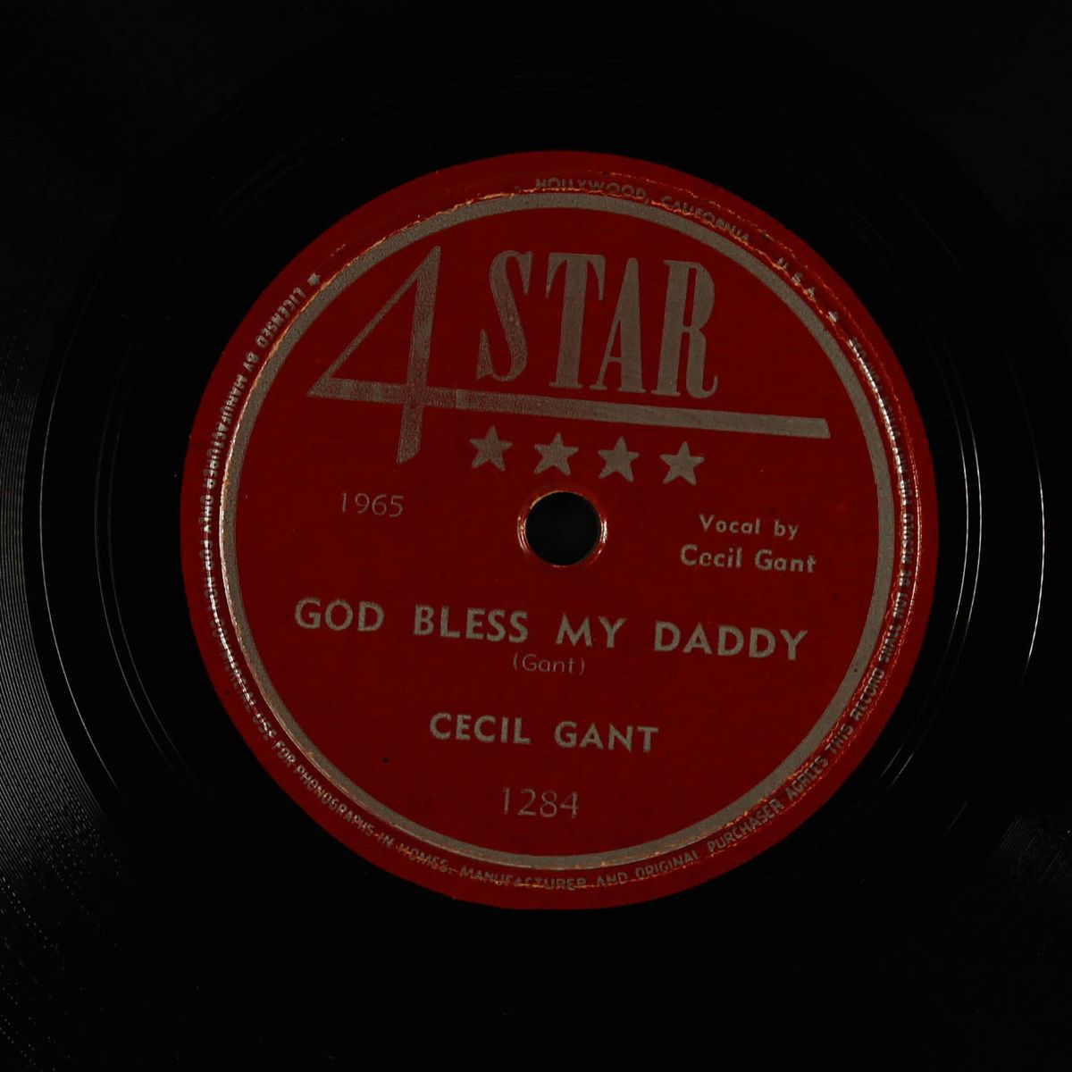 god bless my daddy / i'm traveling alone by CECIL GANT