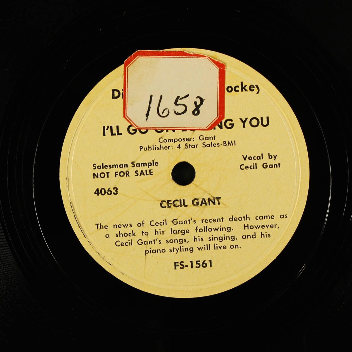 rock the boogie / i'll go on loving you by CECIL GANT