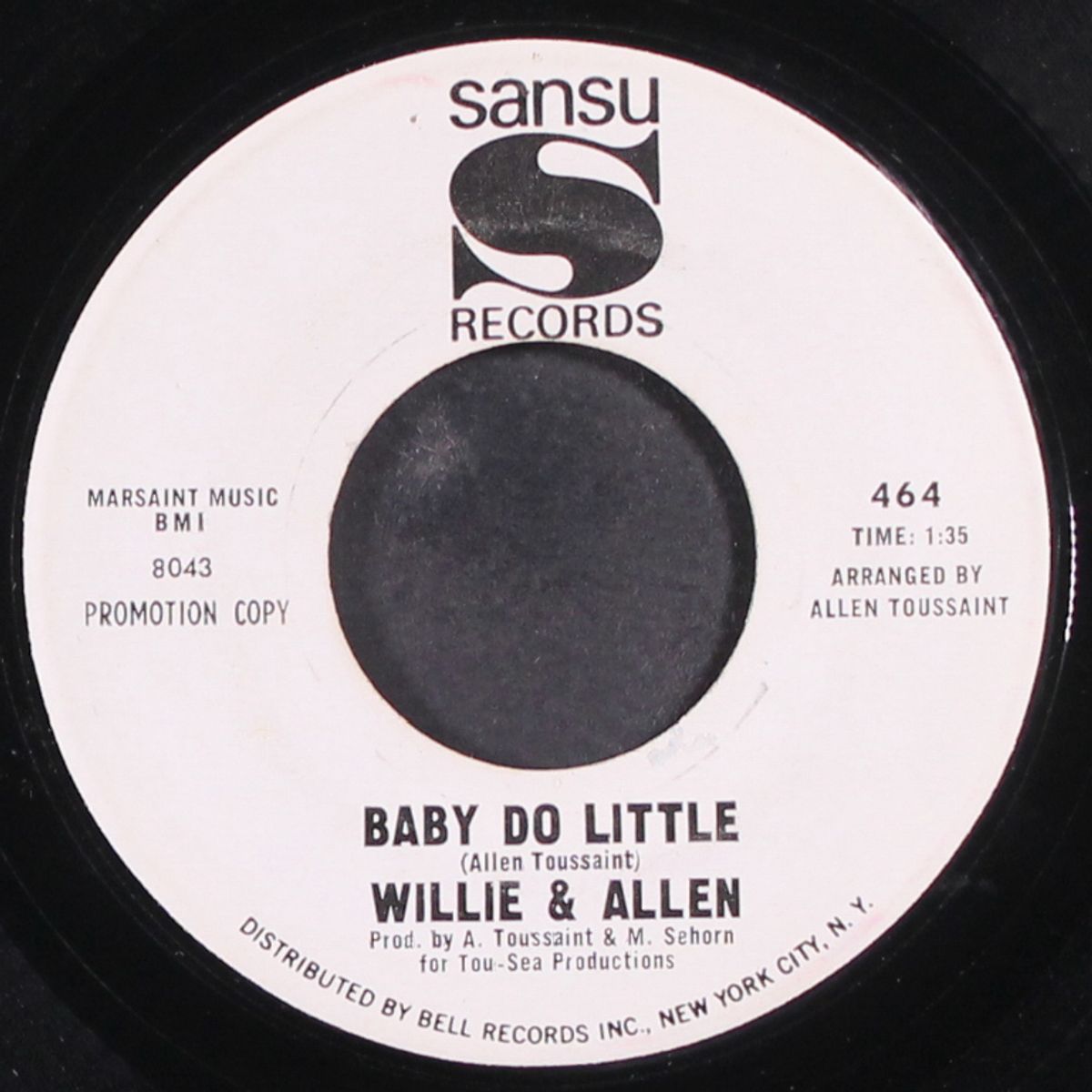 i don't need no one / baby do little by WILLIE & ALLEN