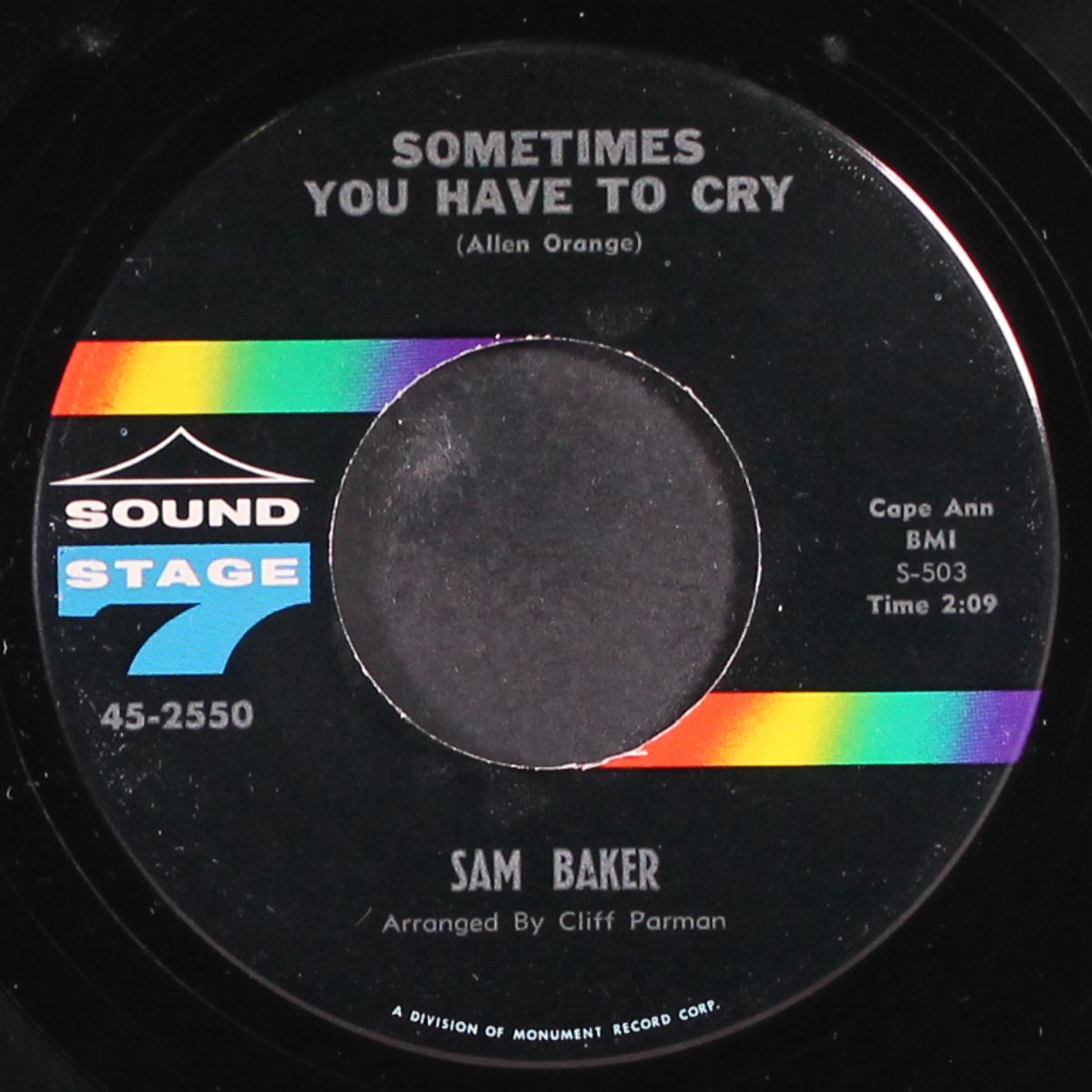 something tells me / sometimes you have to cry by SAM BAKER