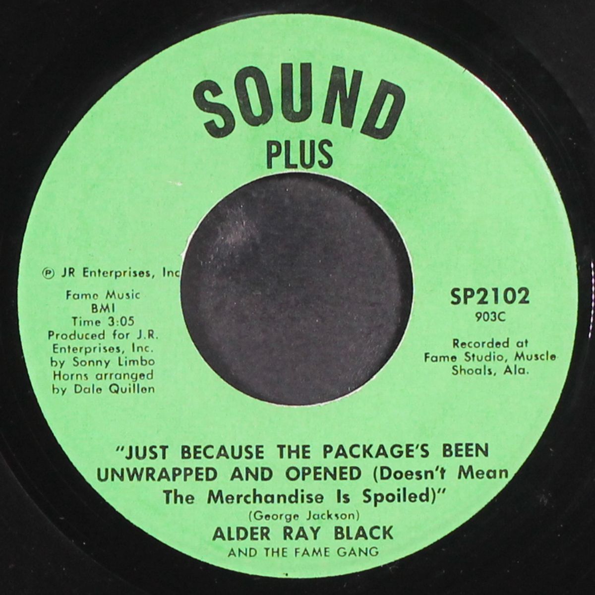 just because the package's been unwrapped and opened by ALDER RAY BLACK