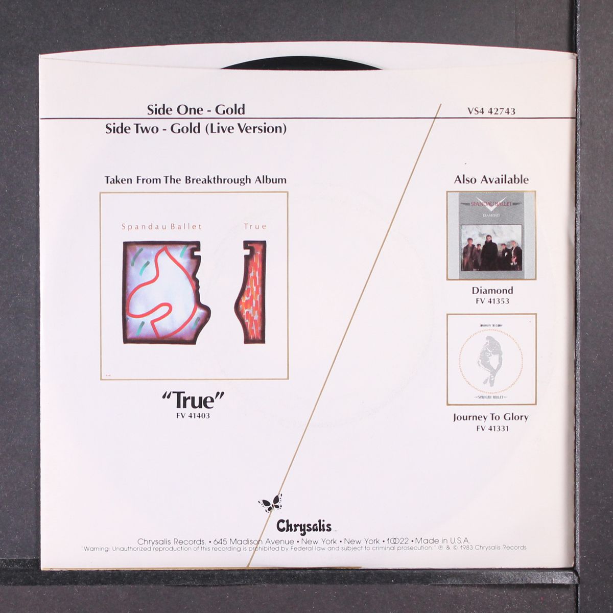 gold / same by SPANDAU BALLET