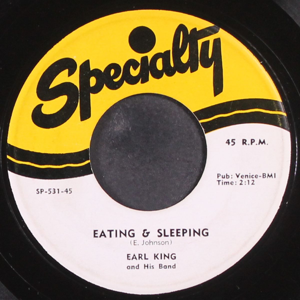eating & sleeping / no one but me by EARL KING