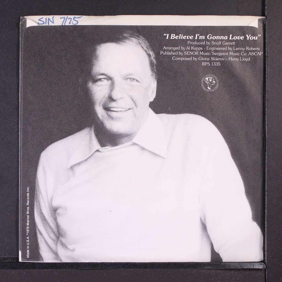 i believe i'm gonna love you / mono by FRANK SINATRA