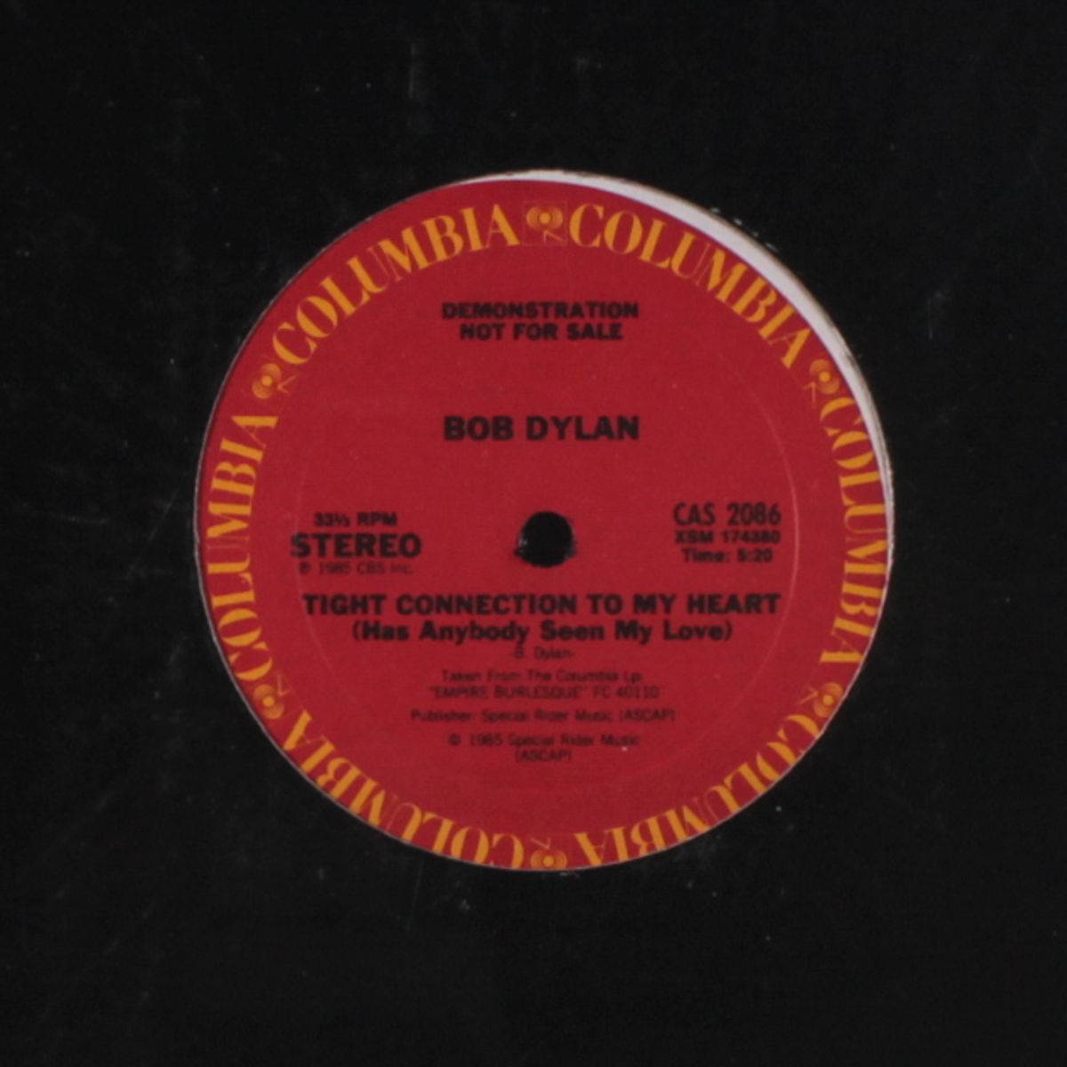 tight connection to my heart / same by BOB DYLAN