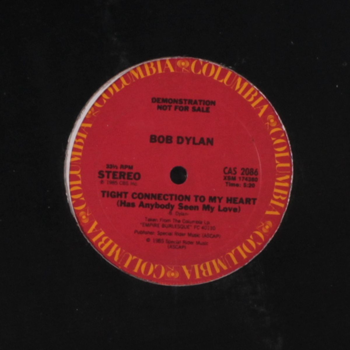 tight connection to my heart / same by BOB DYLAN